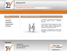 Tablet Screenshot of checksum.neked8.hu